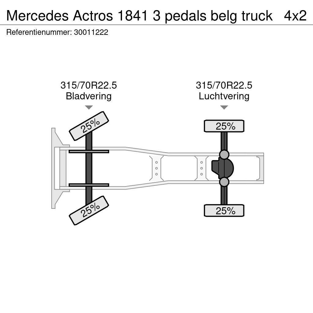 Mercedes-Benz Actros 1841 3 pedals belg truck Trekkers