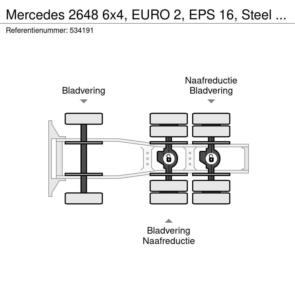 Mercedes-Benz 2648 6x4, EURO 2, EPS 16, Steel Suspension Trekkers