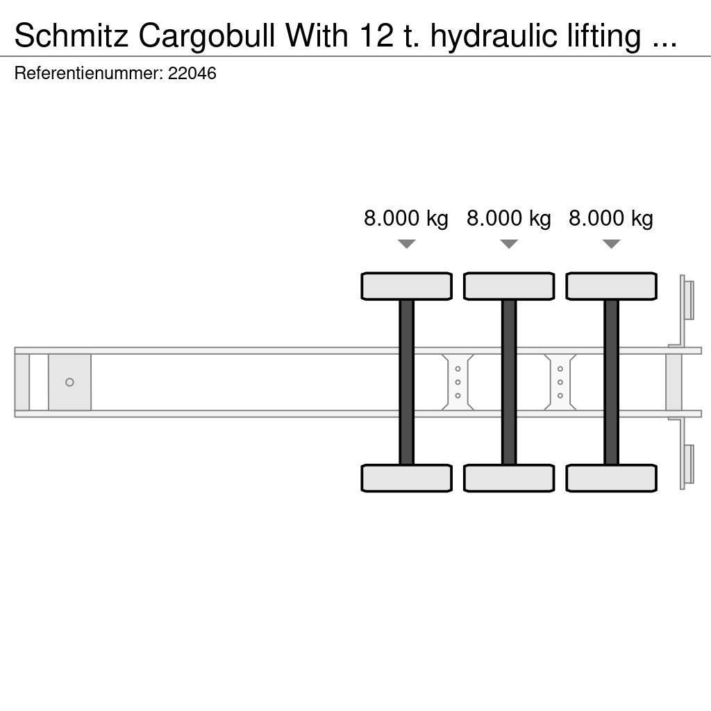 Schmitz Cargobull With 12 t. hydraulic lifting deck for double stock Schuifzeilen