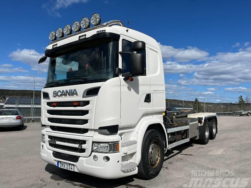 Scania R520 V8 Krok Vrachtwagen met containersysteem