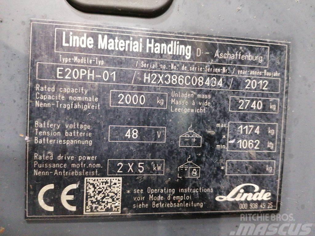 Linde E20PH-01 Elektrische heftrucks
