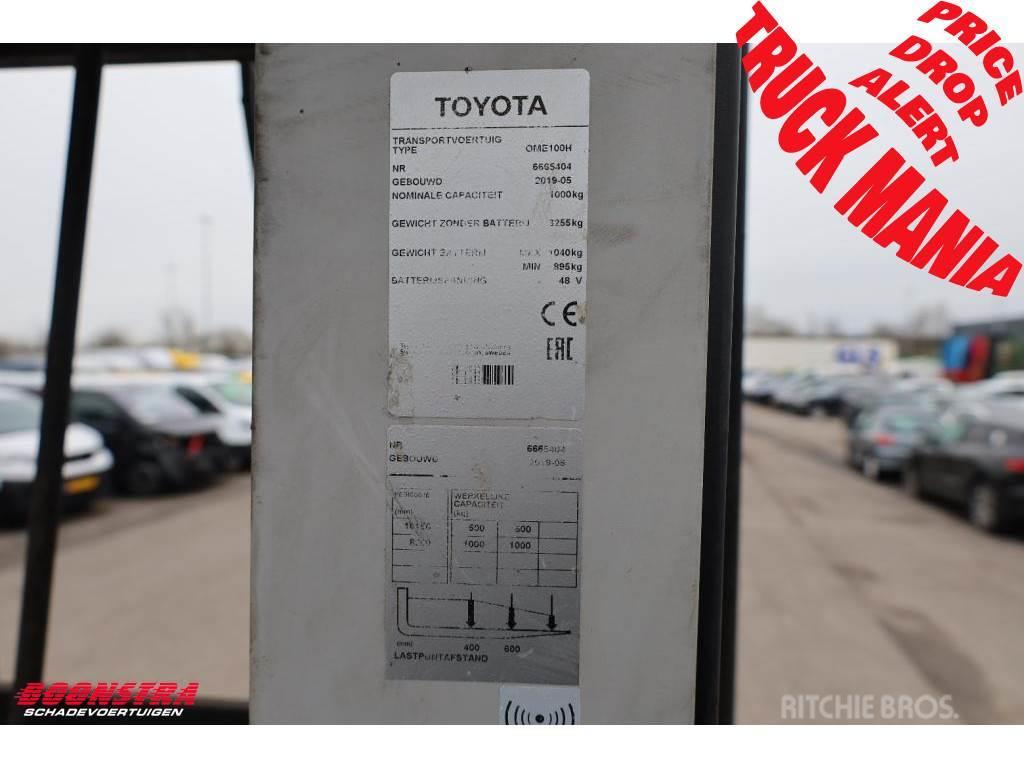 Toyota OME100H Heftruck BY 2019 1.000 kg Orderpicker voor middelhoog niveau