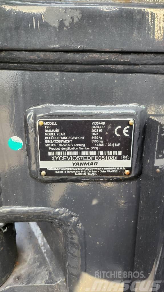 Yanmar Vio57-6B Advance Nullheck Powertilt HS03 Minigraafmachines < 7t