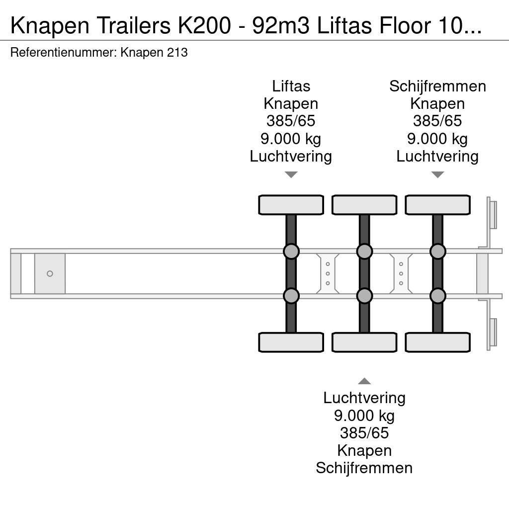 Knapen Trailers K200 - 92m3 Liftas Floor 10mm APK/TUV 02- Walking floor semi-trailers