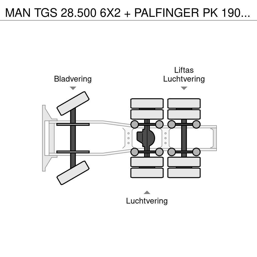 MAN TGS 28.500 6X2 + PALFINGER PK 19001 / REMOTE CONTR Trekkers