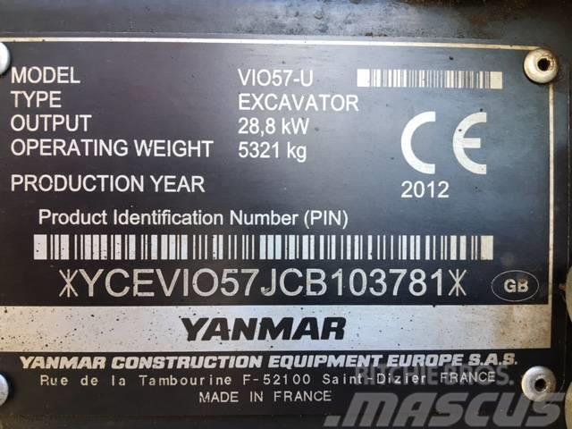Yanmar Vio 57 U Minigraafmachines < 7t