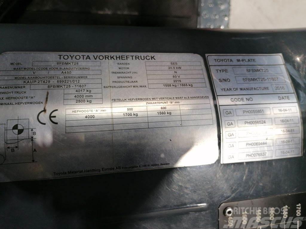 Toyota 8FBMKT25 Elektrische heftrucks