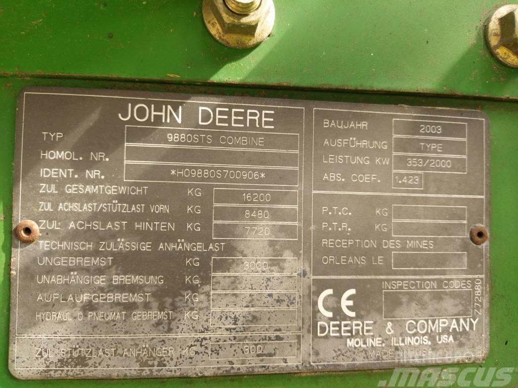 John Deere 9880 STS Maaidorsmachines