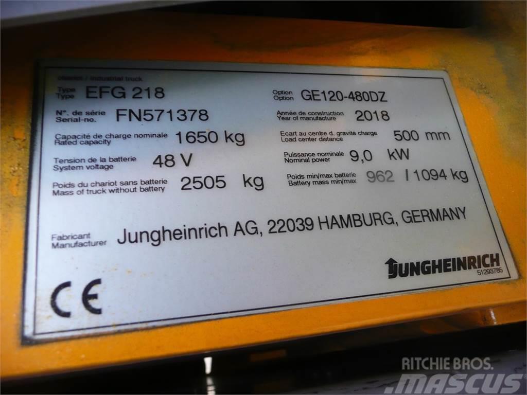 Jungheinrich EFG 218 480 DZ Elektrische heftrucks