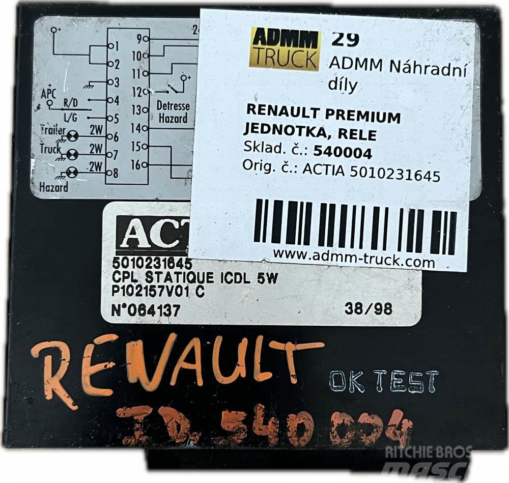 Renault PREMIUM JEDNOTKA, RELE Overige componenten