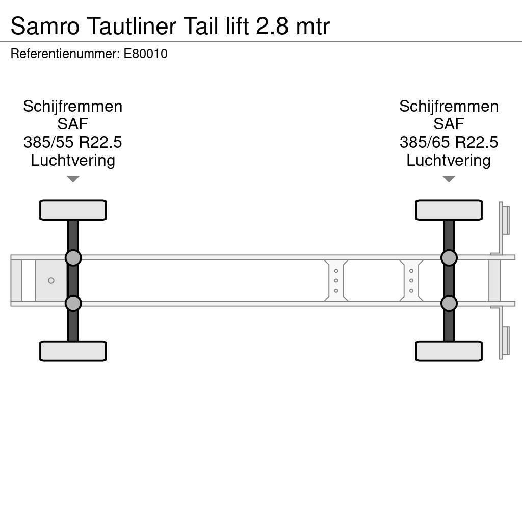 Samro Tautliner Tail lift 2.8 mtr Schuifzeilen