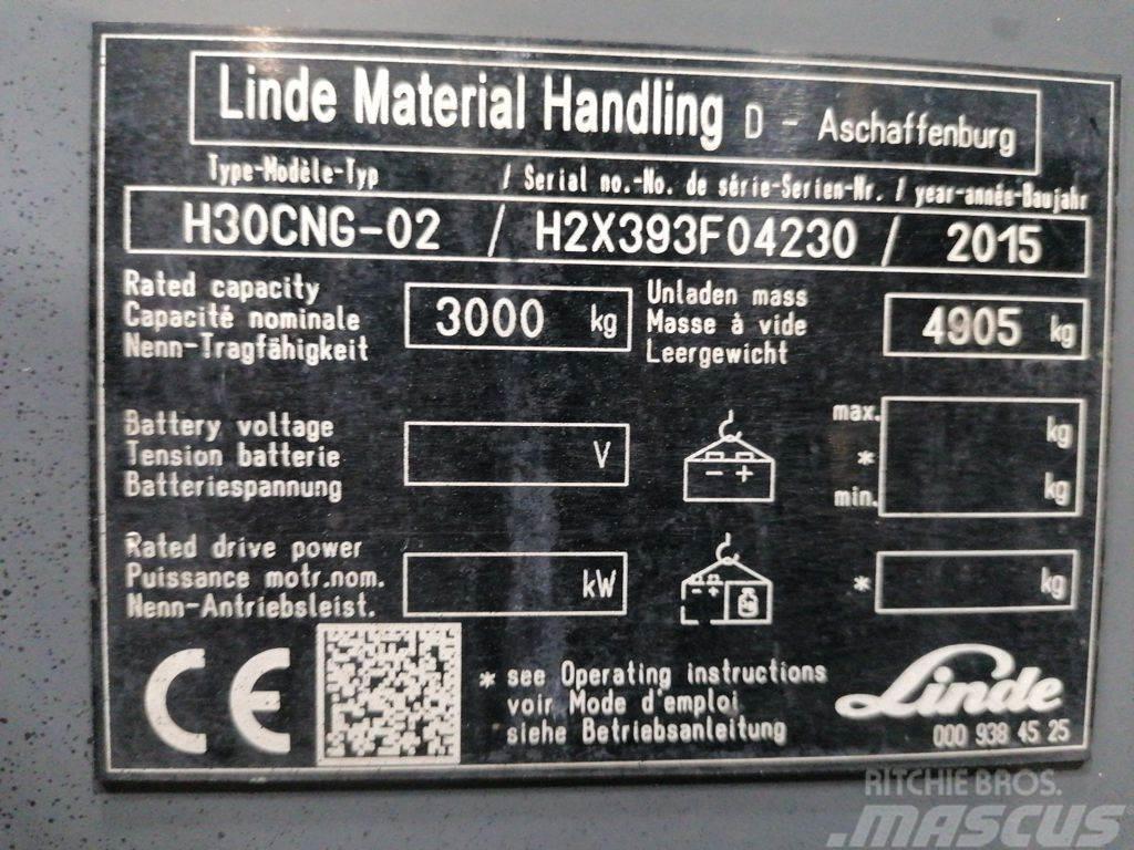 Linde H30CNG-02 LPG heftrucks