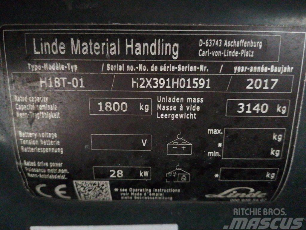 Linde H18T-01 LPG heftrucks
