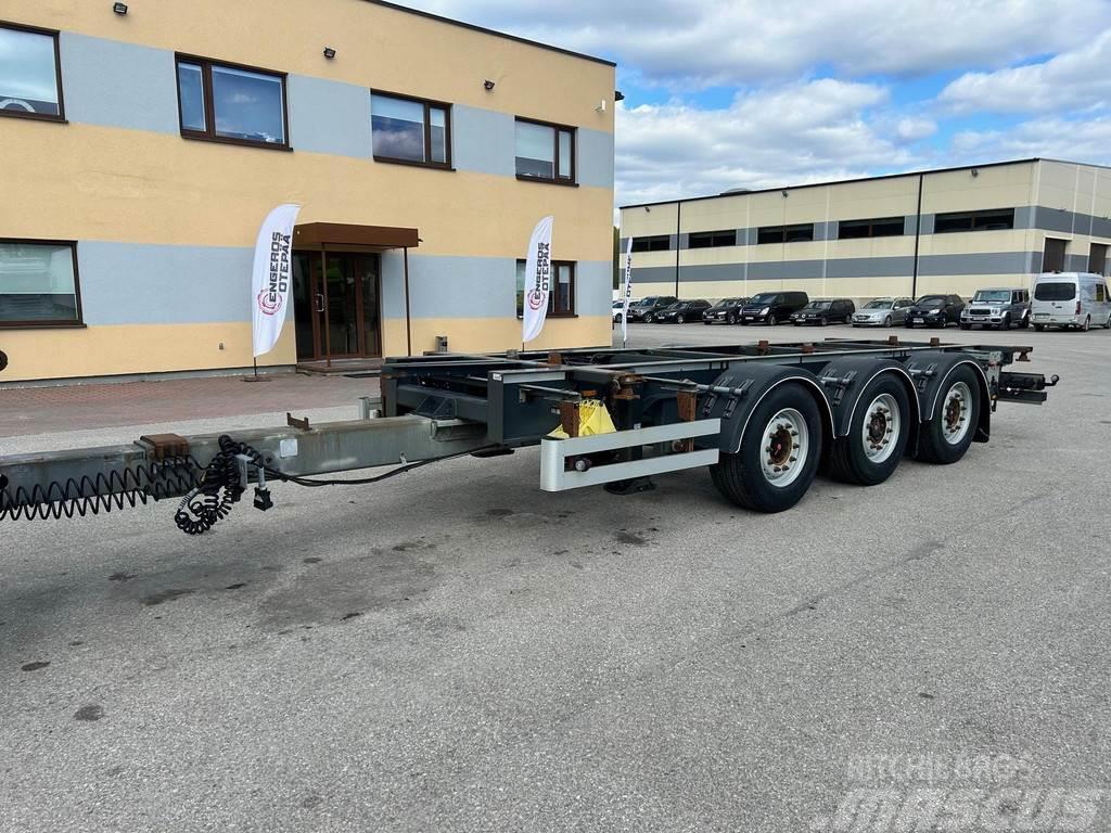  System TRAILER 3-AXLE + LIFTING AXLE Containerchassis