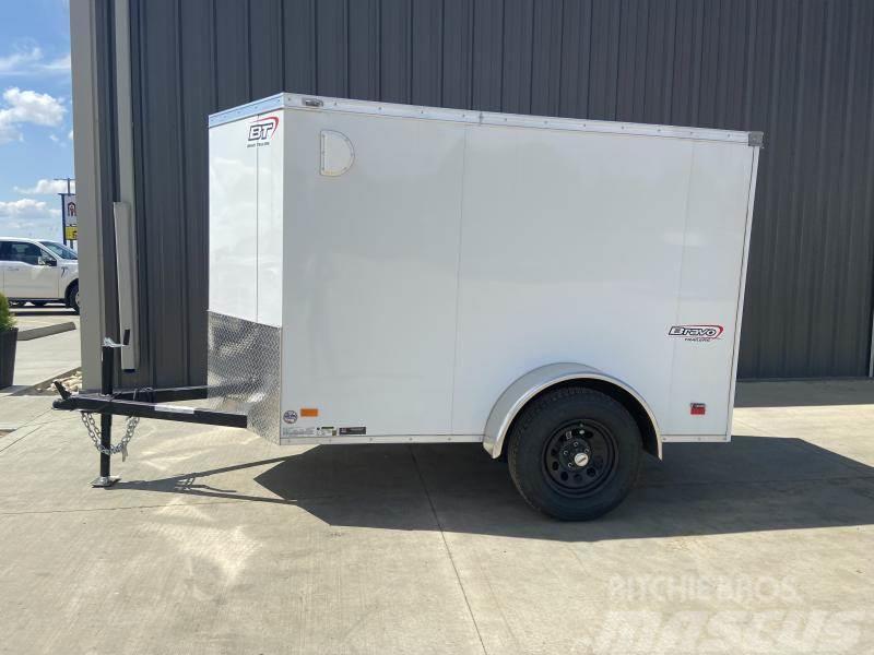  5FT x 8FT V-Nose Enclosed Cargo Trailer Ramp Door  Gesloten opbouw trailers
