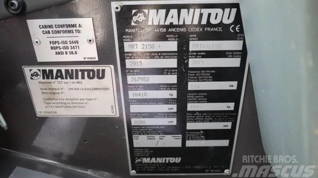 Manitou MRT 2150+ PRIVILEGE | FORKS | AIRCO Verreikers