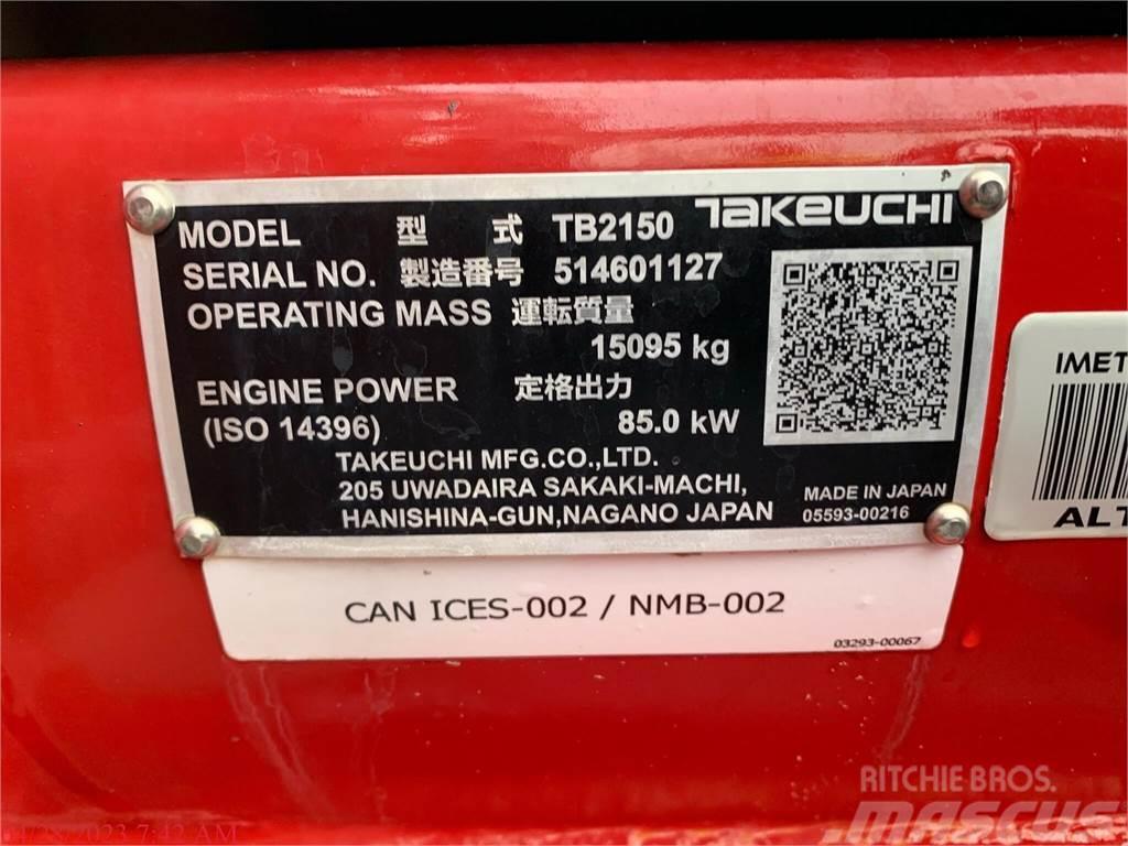 Takeuchi TB2150 Rupsgraafmachines