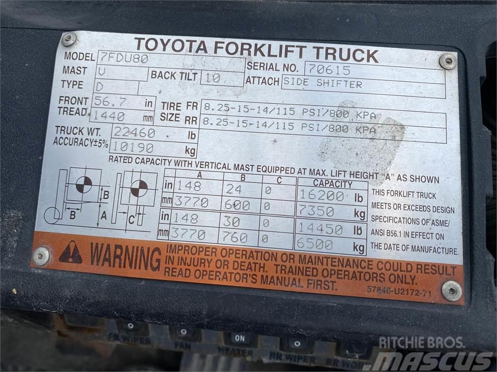 Toyota 7FDU80 Heftrucks overige
