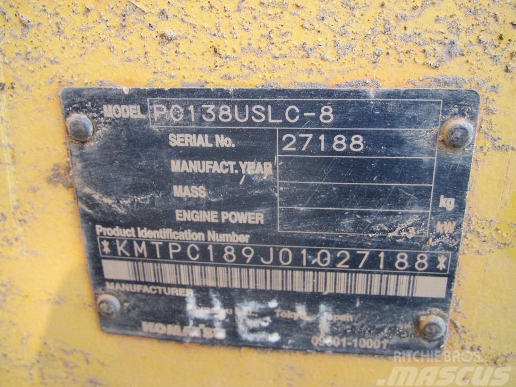 Komatsu PC 138 USLC-8 Rupsgraafmachines