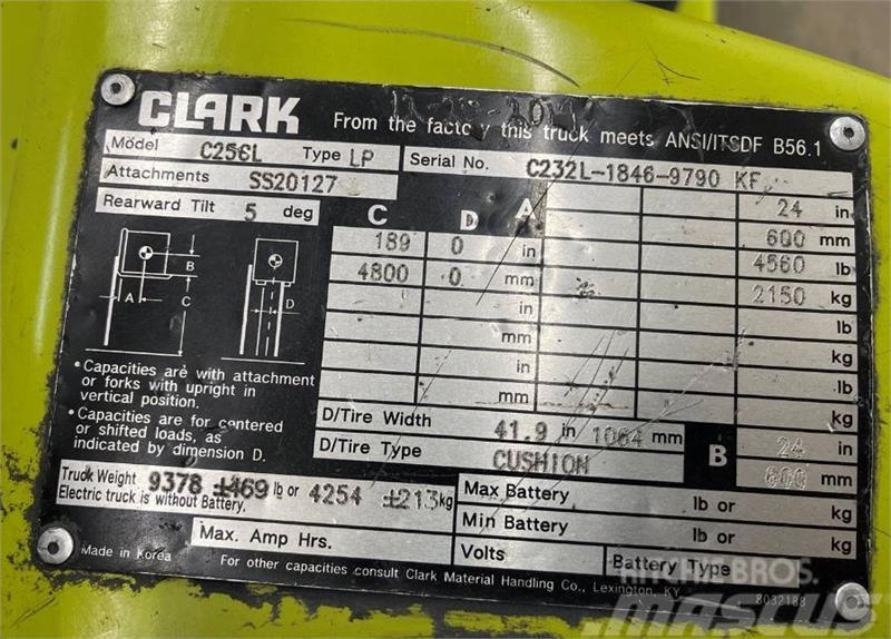 Clark C25CL Heftrucks overige