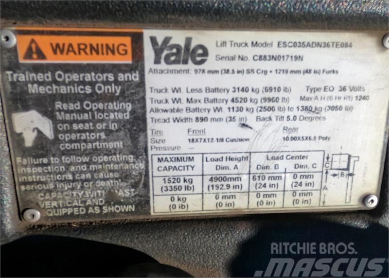 Yale ESC035AC Elektrische heftrucks