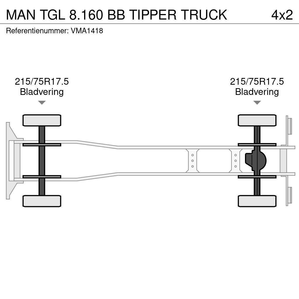 MAN TGL 8.160 BB TIPPER TRUCK Kipper