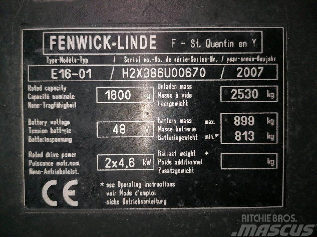 Linde E16-01 Elektrische heftrucks