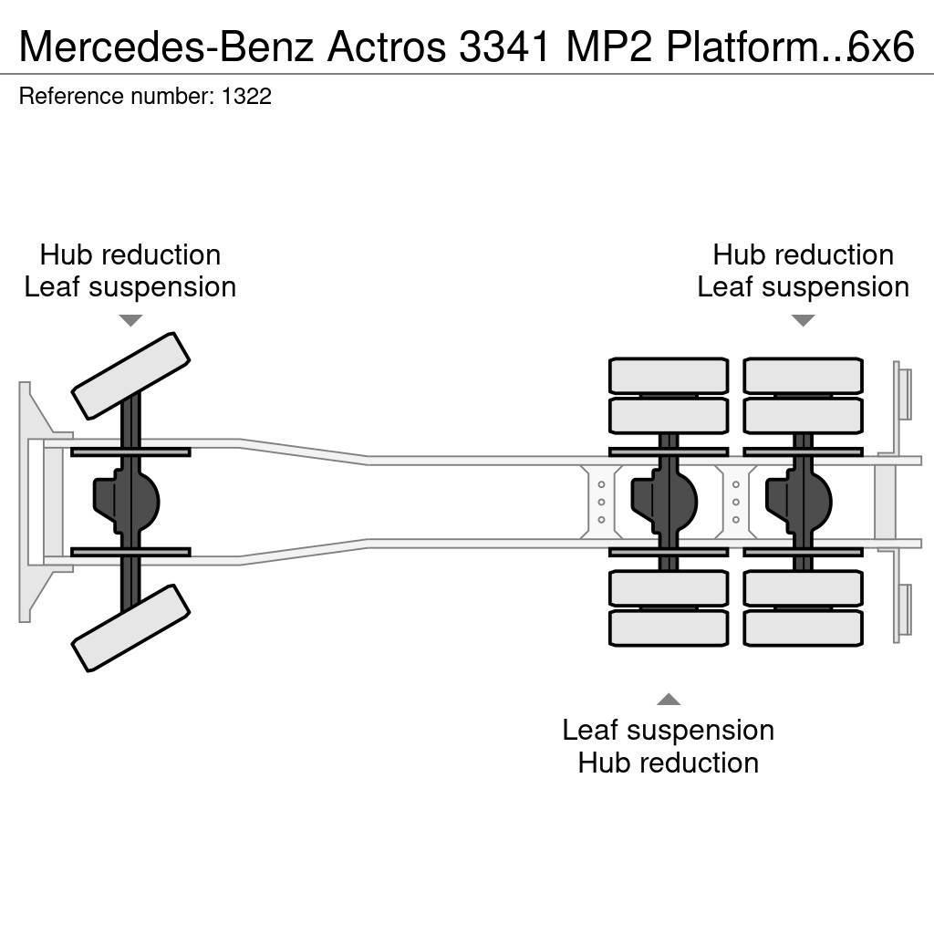 Mercedes-Benz Actros 3341 MP2 Platform Twistlocks for 20ft Conta Platte bakwagens
