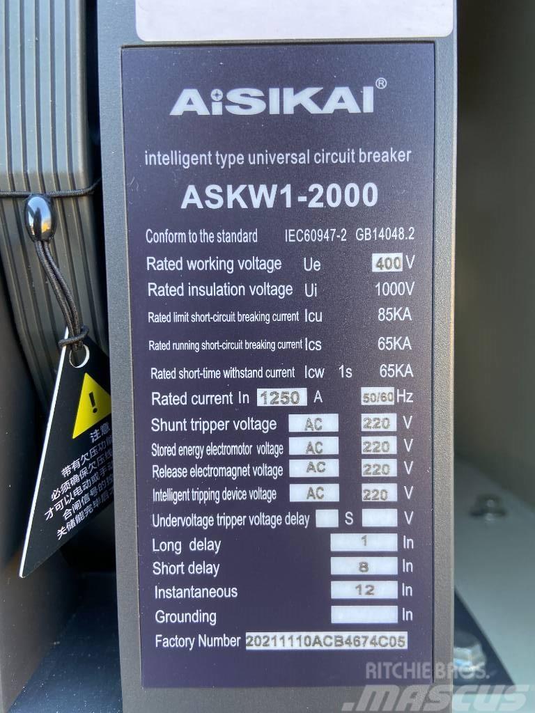  Aisikai ASKW1-2000 - Circuit Breaker 1250A - DPX-3 Anders