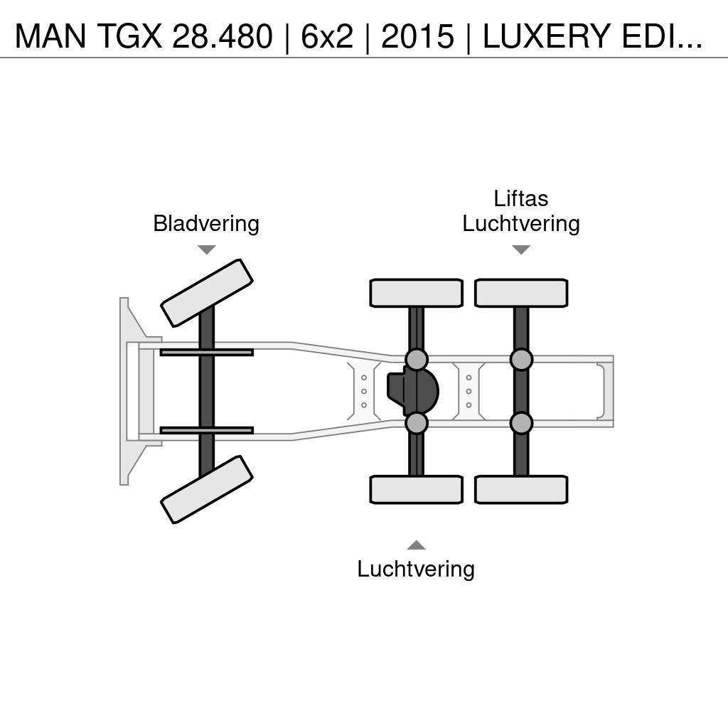 MAN TGX 28.480 | 6x2 | 2015 | LUXERY EDITION | Trekkers
