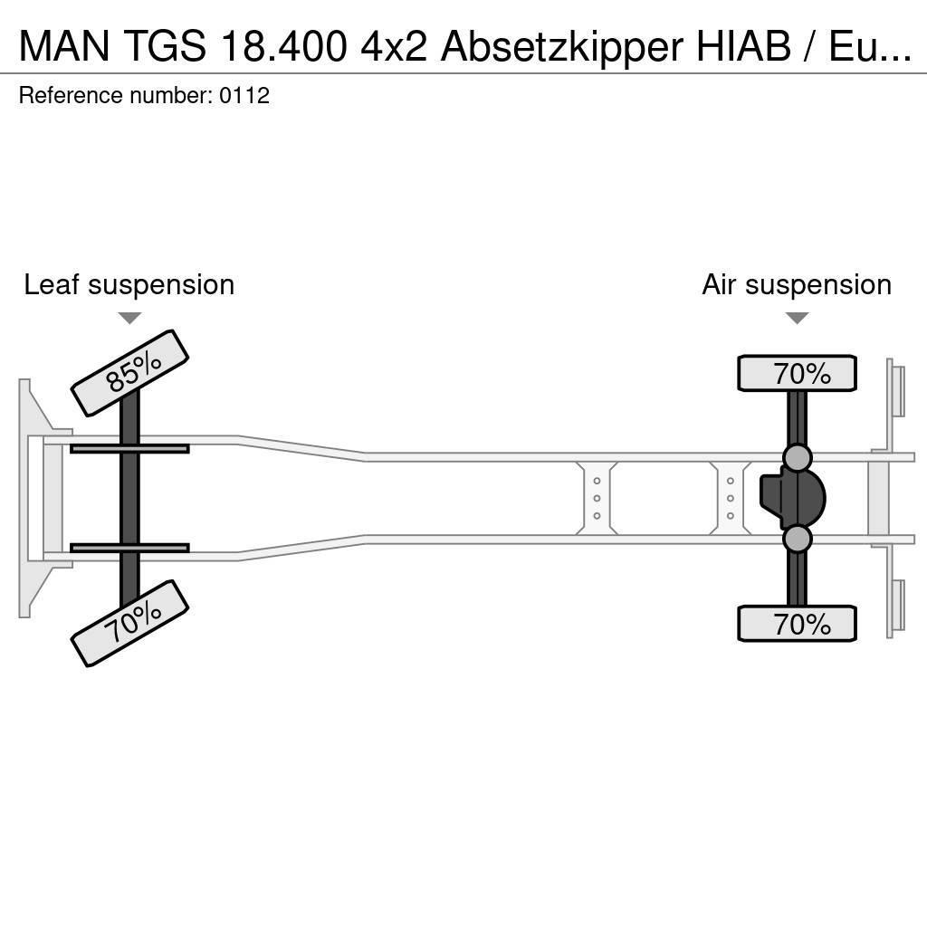 MAN TGS 18.400 4x2 Absetzkipper HIAB / Euro 5 Portaalsysteem vrachtwagens