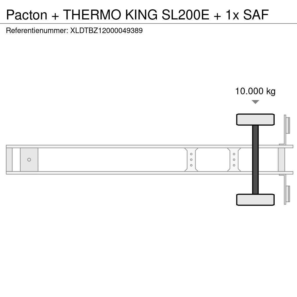 Pacton + THERMO KING SL200E + 1x SAF Koel-vries opleggers