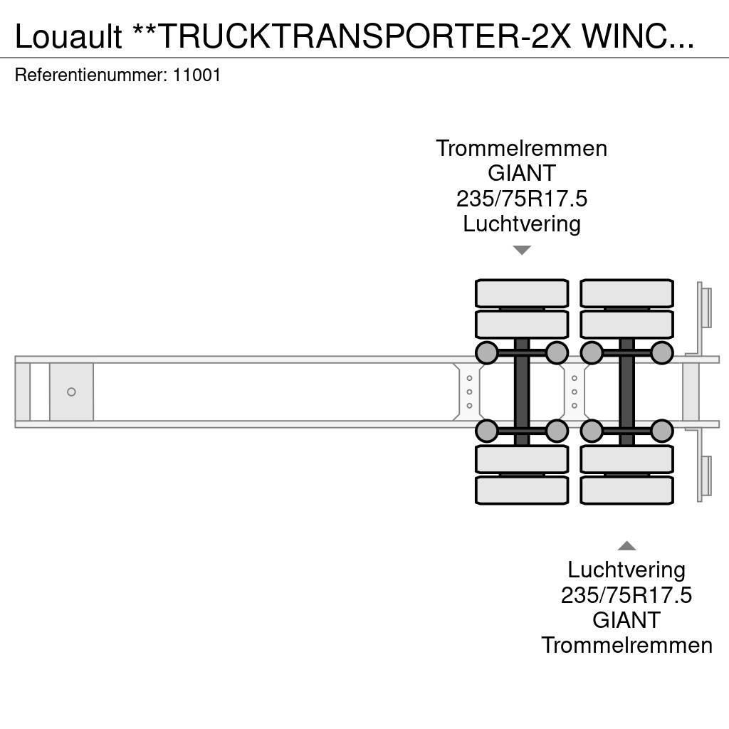  Louault **TRUCKTRANSPORTER-2X WINCH-TUV TILL 04-20 Diepladers