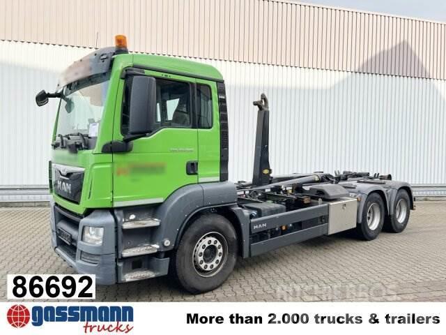 MAN TGS 26.480 6x4 BB, Funk, MEILLER Vrachtwagen met containersysteem