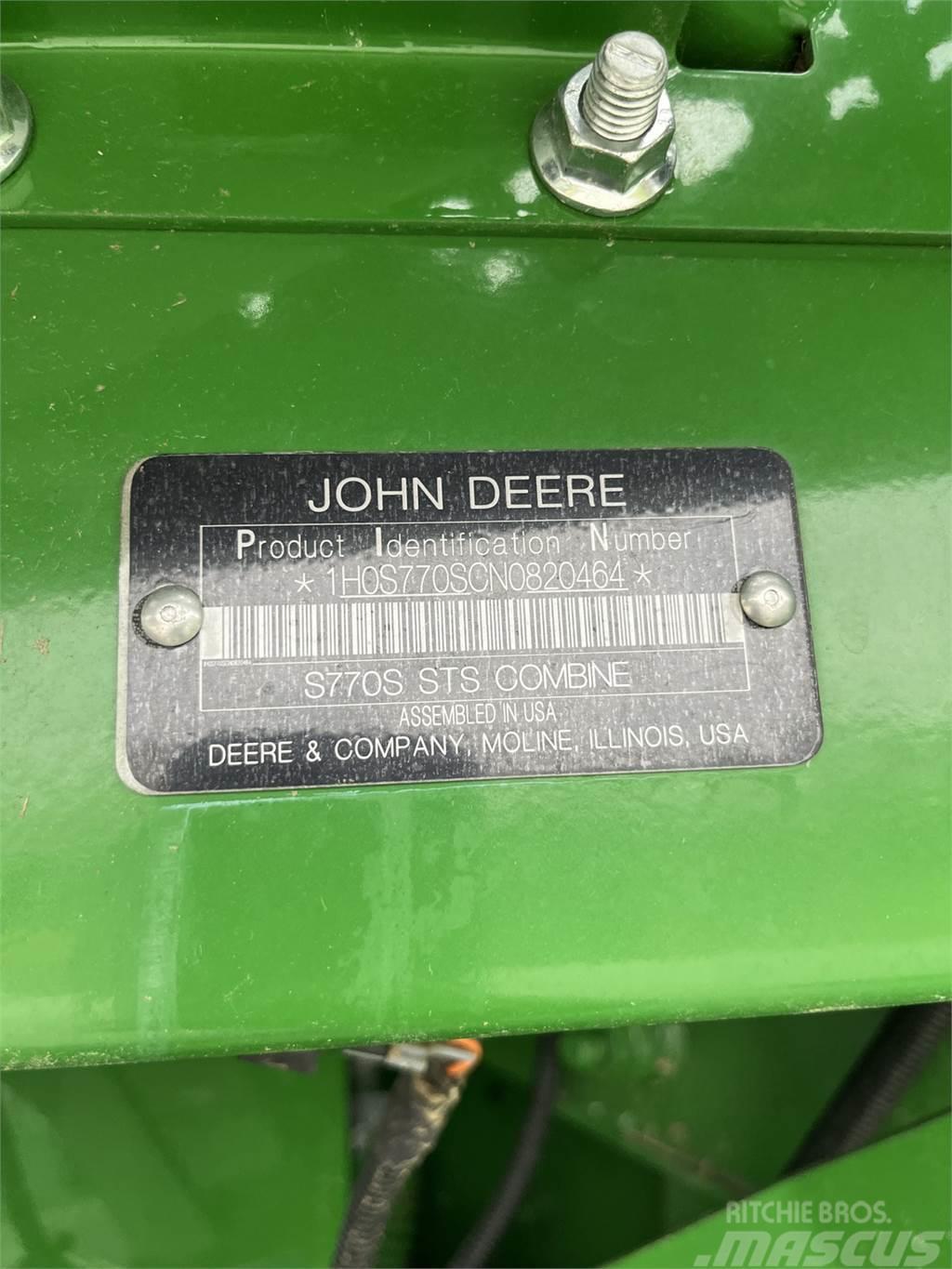 John Deere S770 Maaidorsmachines