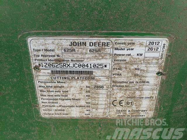 John Deere 625R Maaidorser aanbouwdelen
