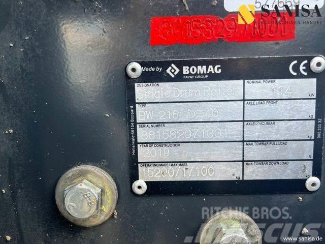 Bomag BW216-D40 Walzenzug/17t/3570h/TOP Trilrolwalsen