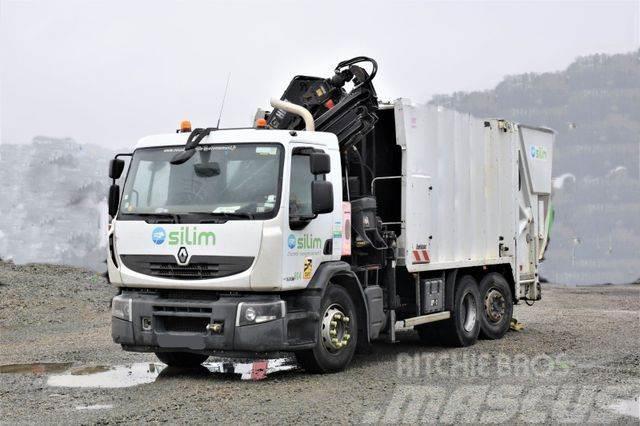 Renault Premium 320DXI*Müllwagen + HIAB 166E-3HIDUO/FUNK Vlakke laadvloer met kraan