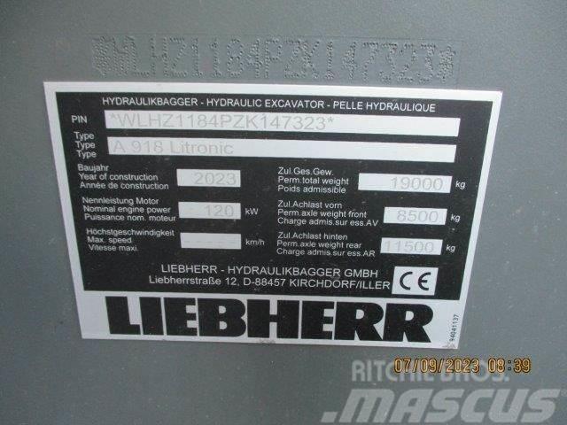 Liebherr A 918 Litronic G6.0-D Wielgraafmachines