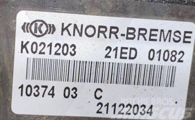  Knorr-Bremse /Tipo: Arway / DXI7 Modulador de Eixo Overige componenten