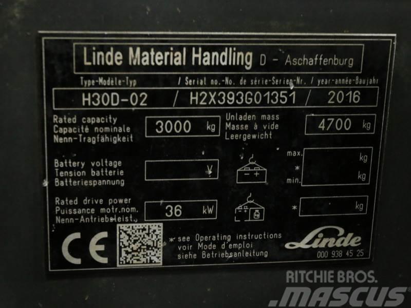 Linde H30D-02 393 Diesel heftrucks