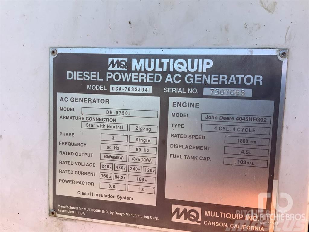 MultiQuip MQ70 Diesel generatoren
