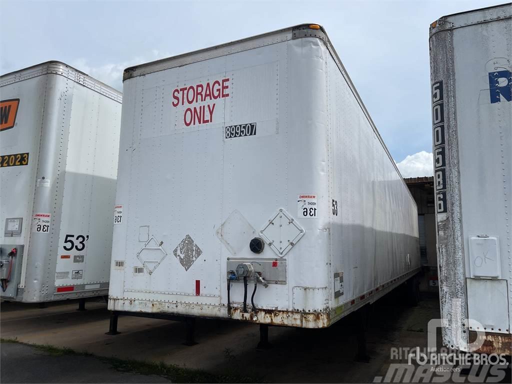 Strick 53 ft x 102 in T/A Box body semi-trailers