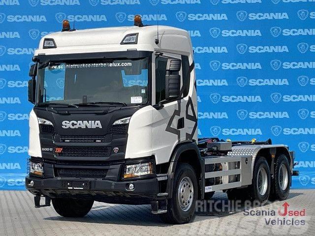 Scania G 500 B6x4HB, DIFF-L 20T HOOKLIFT, EX DEMO SUPER! Containertrucks met kabelsysteem