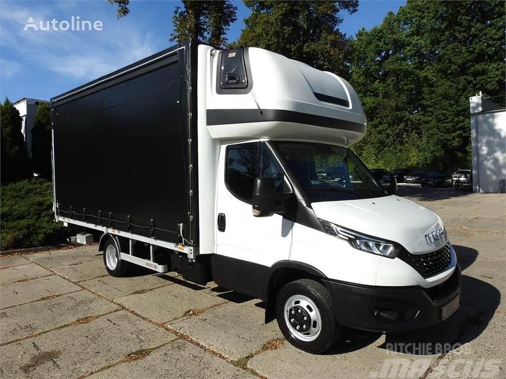 Iveco Daily 50C18 Curtain side + tail lift Beavertail Flatbed / winch trucks