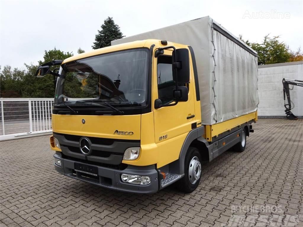Mercedes-Benz Atego 816 Vrachtwagen met vlakke laadvloer en lier