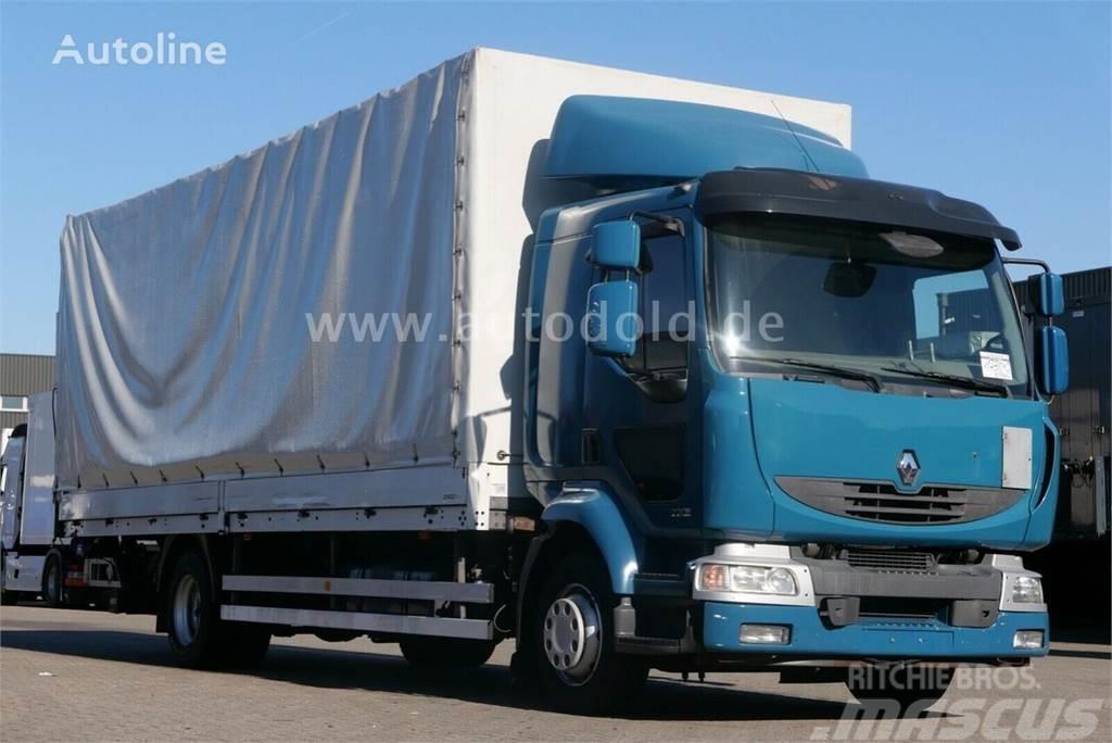 Renault Midlum 220DXI P+P+HF Vrachtwagen met vlakke laadvloer en lier