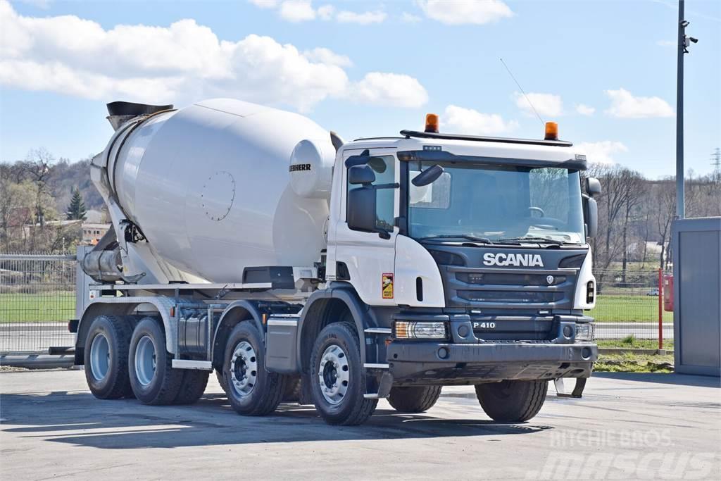 Scania P 410* Betonmischer* 8x4 Betonmixers en pompen