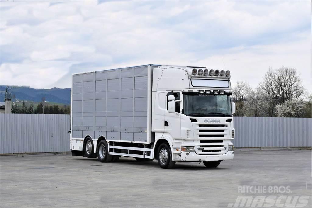 Scania R 500 TIERTRANSPORTWAGEN 7,10m / 4STOCK Animal transport trucks