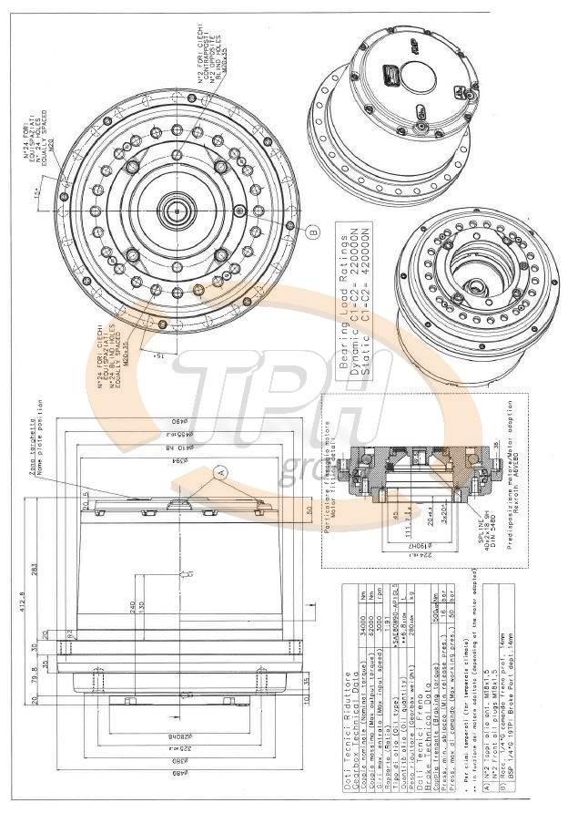  PMP 2502421 Fahrgetriebe Demag H30 Overige componenten